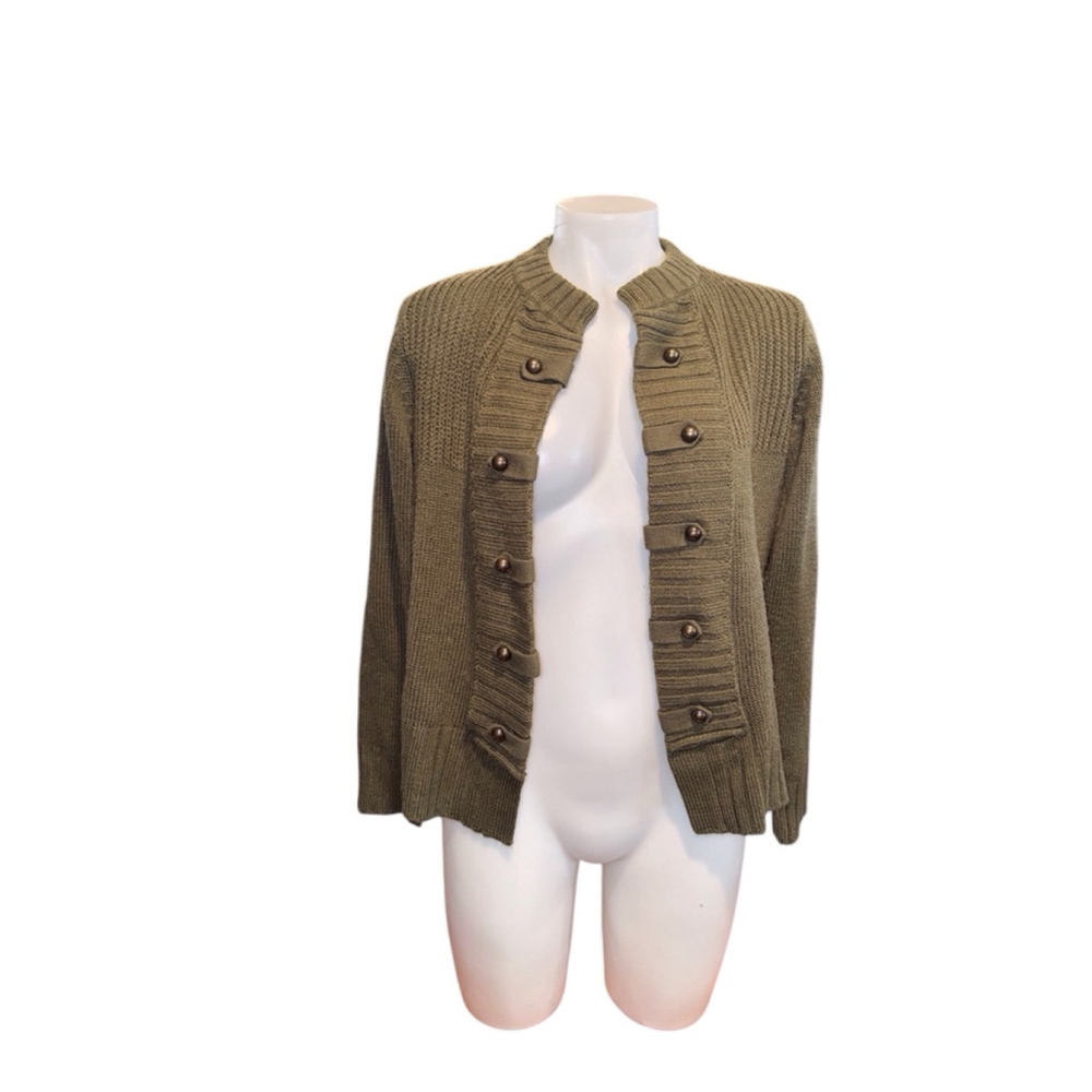 Women's Venus Cardigan Size m Green - Picture 2 of 4